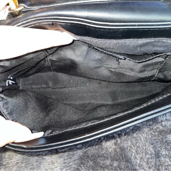 Express Gold Fringe Faux Leather Clutch Bag - Picture 9 of 12